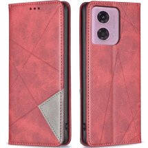 Чехол UniCase Geometric Pattern для Motorola Moto G24 / G04 / G04s / E14 - Red: фото 1 из 8