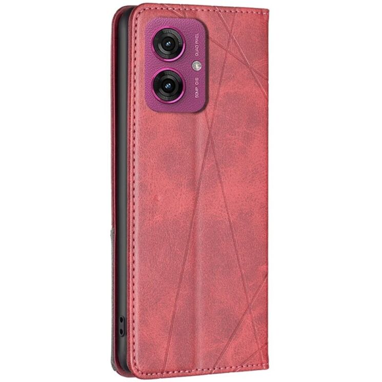 Чехол UniCase Geometric Pattern для Motorola Moto G55 - Red: фото 3 из 8