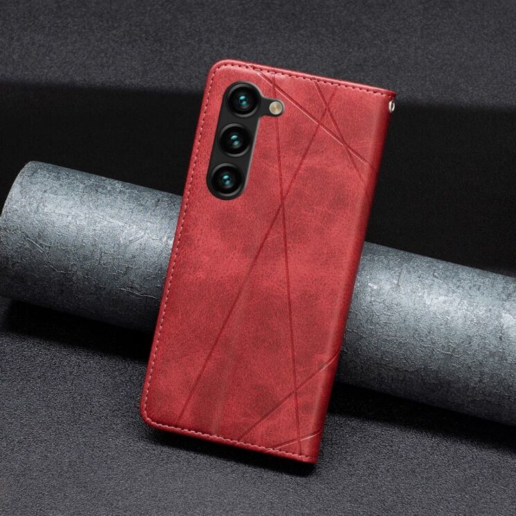 Чехол UniCase Geometric Pattern для Samsung Galaxy S24 Plus (S926) / S25 Plus (S936) - Red: фото 4 из 8