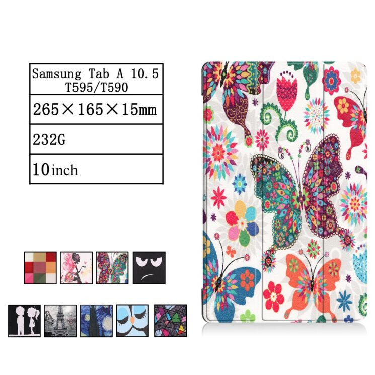 Чохол UniCase Life Style для Samsung Galaxy Tab A 10.5 (T590/595) - Butterfly in Flowers: фото 8 з 8