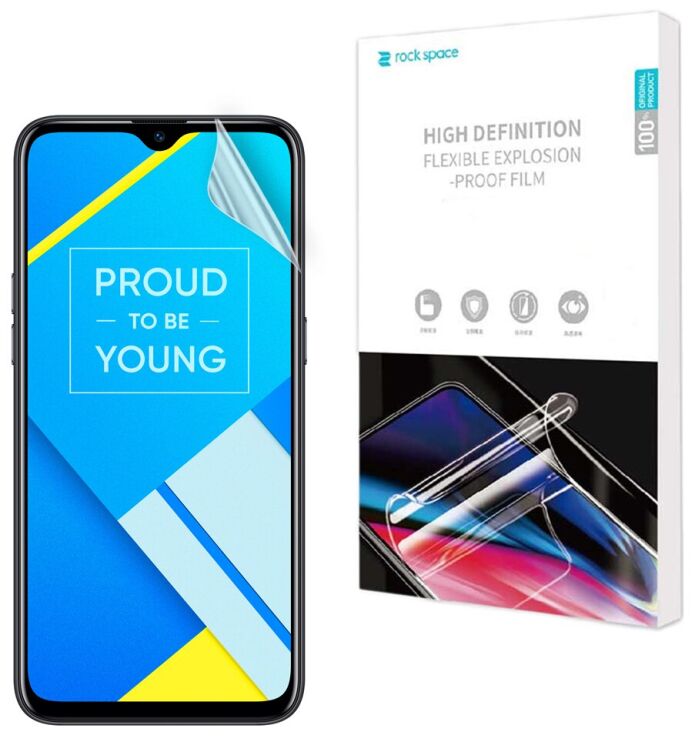 Защитная пленка на экран RockSpace Explosion-Proof SuperClear для Realme C2: фото 1 из 11