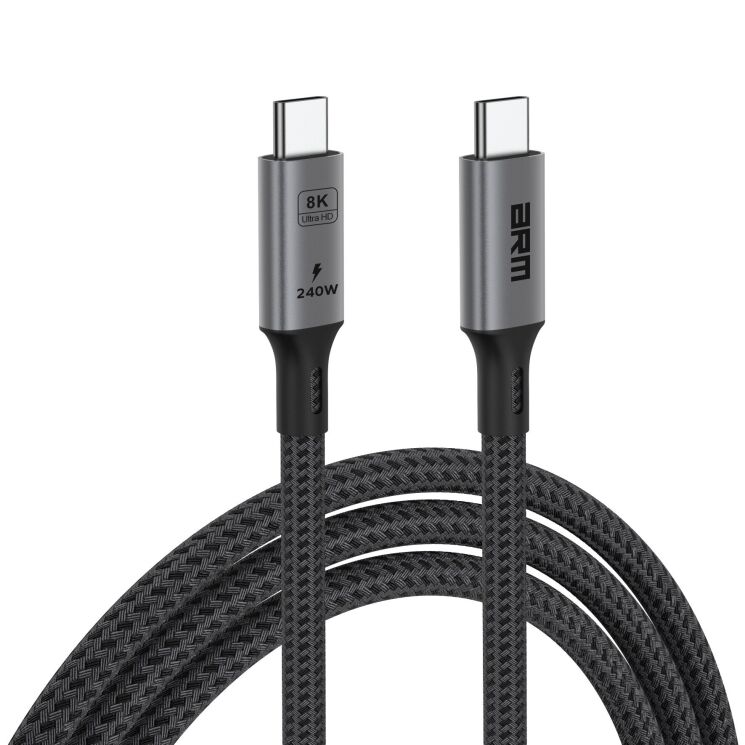 Кабель ArmorStandart Type-C to Type-C 240W (1m) - Black: фото 1 з 7