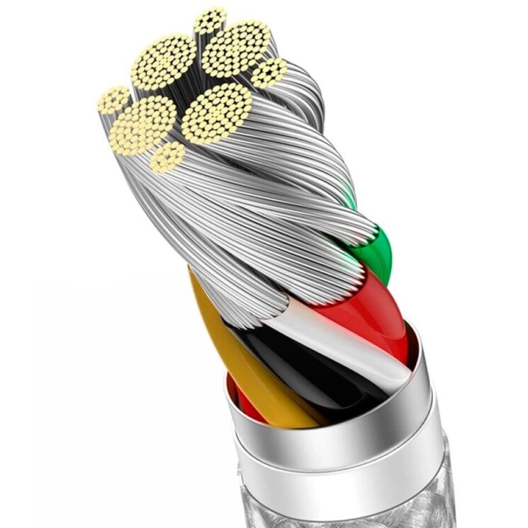 Кабель Baseus Dynamic Series USB to Type-C (100W, 2m) CALD000702 - White: фото 4 з 20