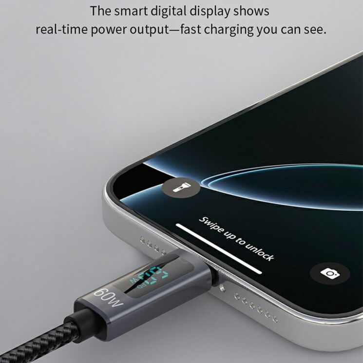 Кабель DEVIA EC313 Extreme Speed Series Type-C to Type-C 60W (3A, 1.2m) - Black: фото 3 з 8