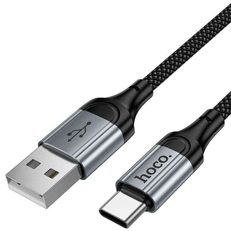 Кабель Hoco X121 USB to Type-C (3A, 1.5m) - Black (896485B) Кабель Hoco X121 USB to Type-C (3A, 1.5m) - Black: фото 4 из 9