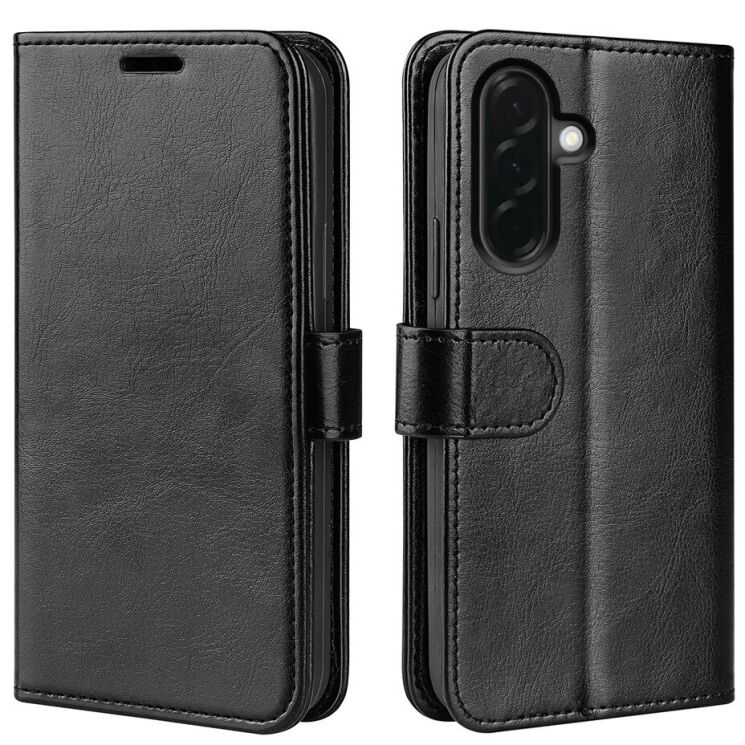Класичний чохол-книжка Deexe Wallet Style для Samsung Galaxy A37 (A376) - Black: фото 1 з 7