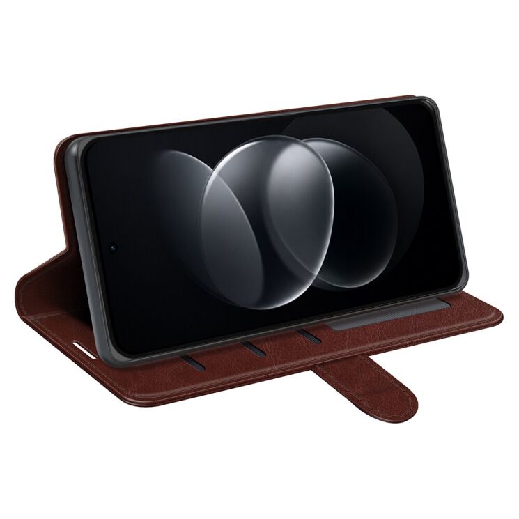 Класичний чохол-книжка Deexe Wallet Style для Xiaomi Redmi Note 17 Pro - Brown (429525Z) Класичний чохол-книжка Deexe Wallet Style для Xiaomi Redmi Note 17 Pro - Brown: фото 3 з 8