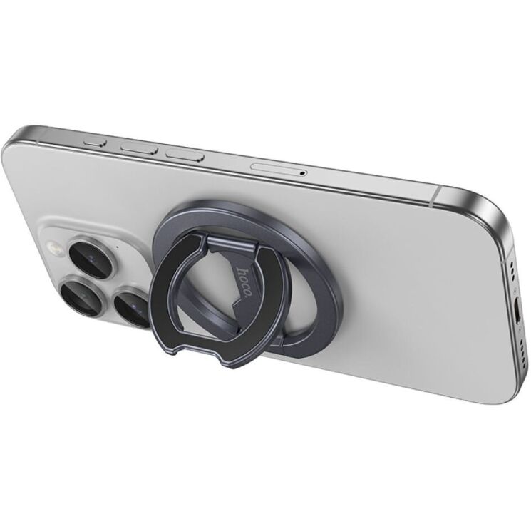 Кільце-тримач Hoco GH9 - Metal Grey: фото 3 з 8
