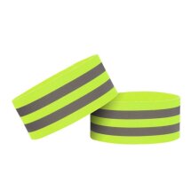 Комплект світловідбиваючих браслетів Deexe Elastic Band - Green: фото 1 з 1