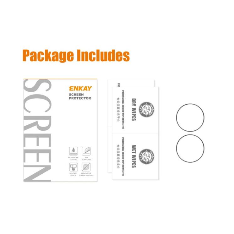 Комплект захисних плівок ENKAY Protector Film для Samsung Galaxy Watch 5 Pro (45mm) - Black: фото 6 з 8