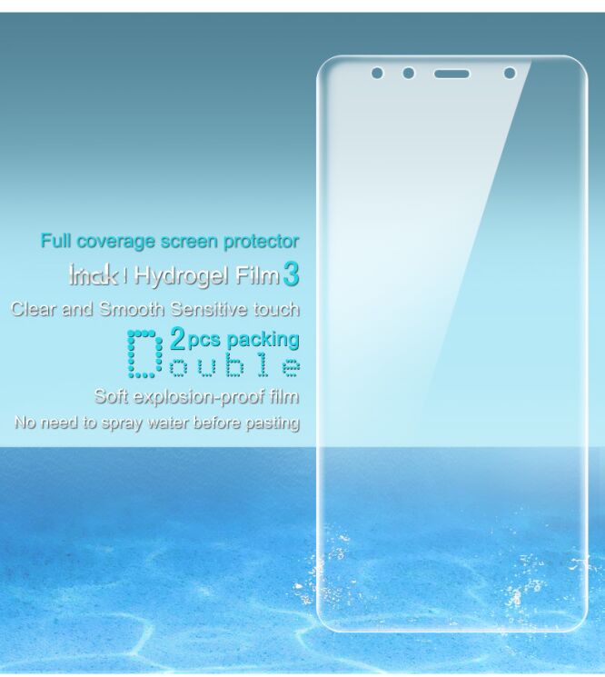 Комплект защитных пленок IMAK Full Coverage Hydrogel Film Samsung Galaxy A7 2018 (A750): фото 8 из 14