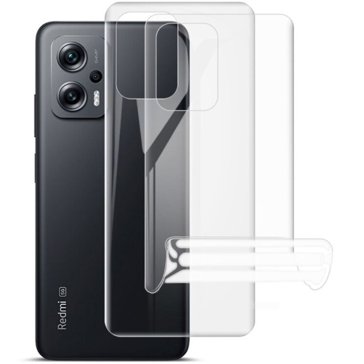Комплект защитных пленок на заднюю панель IMAK Full Coverage Hydrogel Film для Xiaomi Poco X4 GT: фото 1 из 17