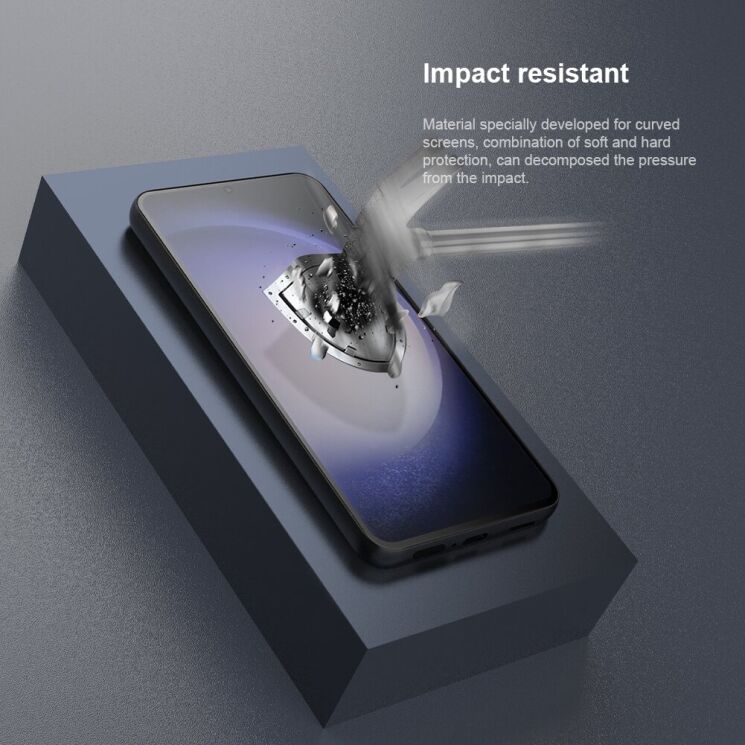 Комплект захисних плівок NILLKIN Impact Resistant Curved Film для Samsung Galaxy S24 - Black: фото 8 з 20