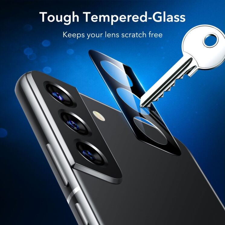 Комплект защитных стекол на камеру ESR Lens Protector для Samsung Galaxy S22 (S901) / S22 Plus (S906) - Black: фото 6 из 10