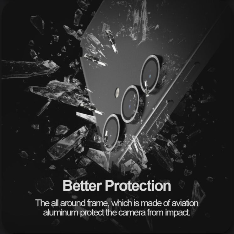 Комплект защитных стекол NILLKIN CLRFilm Camera для Samsung Galaxy S24 Plus - Black: фото 8 из 14