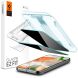 Комплект защитных стекол Spigen (SGP) GLAS.tR EZ Fit Privacy для Google Pixel 9 Pro XL (AGL09313) (359885). Фото 1 из 13