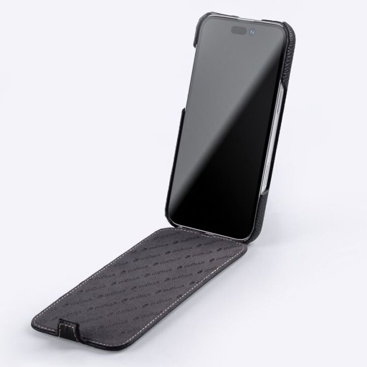 Кожаный чехол MELKCO Jacka Type для Apple iPhone 16 - Black: фото 2 из 4