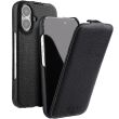 Кожаный чехол MELKCO Jacka Type для Apple iPhone 16 - Black (360706B)