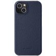 Шкіряний чохол MELKCO Leather Case для Apple iPhone 15 - Dark Blue (329558DB)