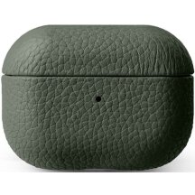 Кожаный чехол MELKCO Leather Cover для Apple AirPods Pro - Green: фото 1 из 7