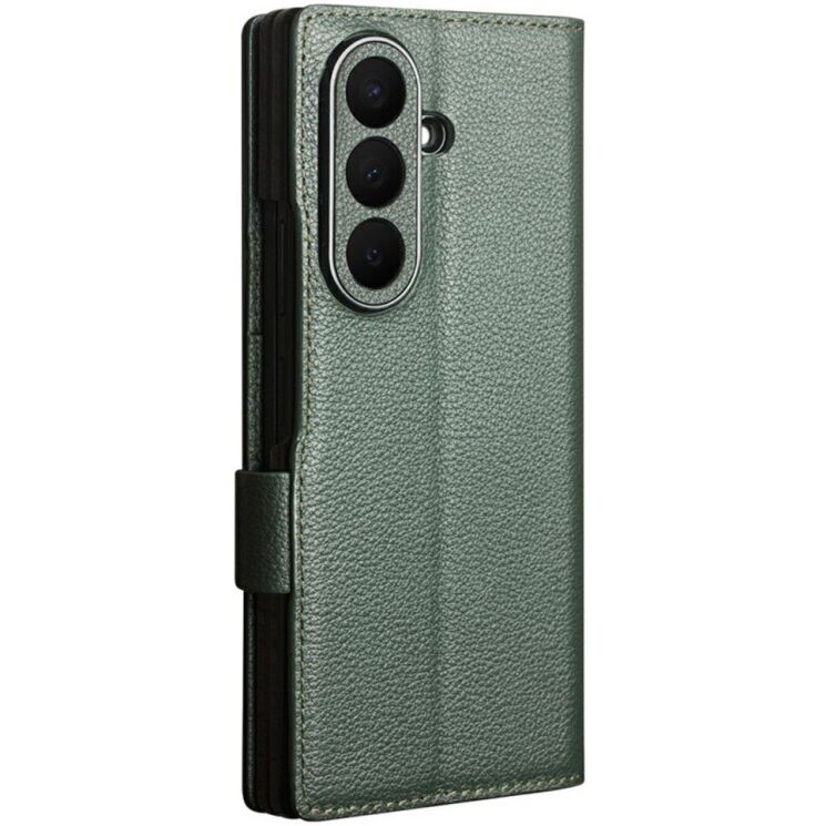Шкіряний чохол QIALINO Wallet Case (FF) для Samsung Galaxy Fold 8 Ultra - Green (424036G) Шкіряний чохол QIALINO Wallet Case (FF) для Samsung Galaxy Fold 8 Ultra - Green: фото 5 з 15