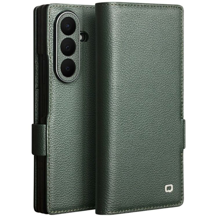 Шкіряний чохол QIALINO Wallet Case (FF) для Samsung Galaxy Fold 8 Ultra - Green (424036G) Шкіряний чохол QIALINO Wallet Case (FF) для Samsung Galaxy Fold 8 Ultra - Green: фото 1 з 15