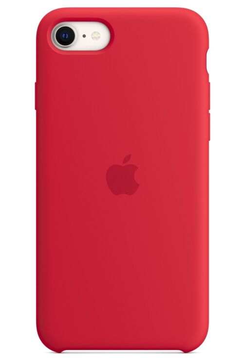 Оригинальный чехол Silicone Case для Apple iPhone SE 2 / 3 (2020 / 2022) / iPhone 8 / iPhone 7 (MN6H3) - Red: фото 1 из 2