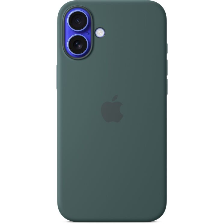 Оригинальный чехол Silicone Case with MagSafe для iPhone 16 Plus (MYYH3) - Lake Green: фото 2 из 5