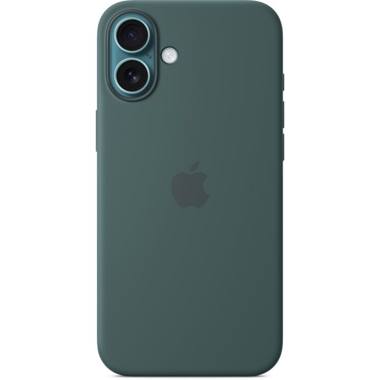 Оригинальный чехол Silicone Case with MagSafe для iPhone 16 Plus (MYYH3) - Lake Green: фото 1 из 5
