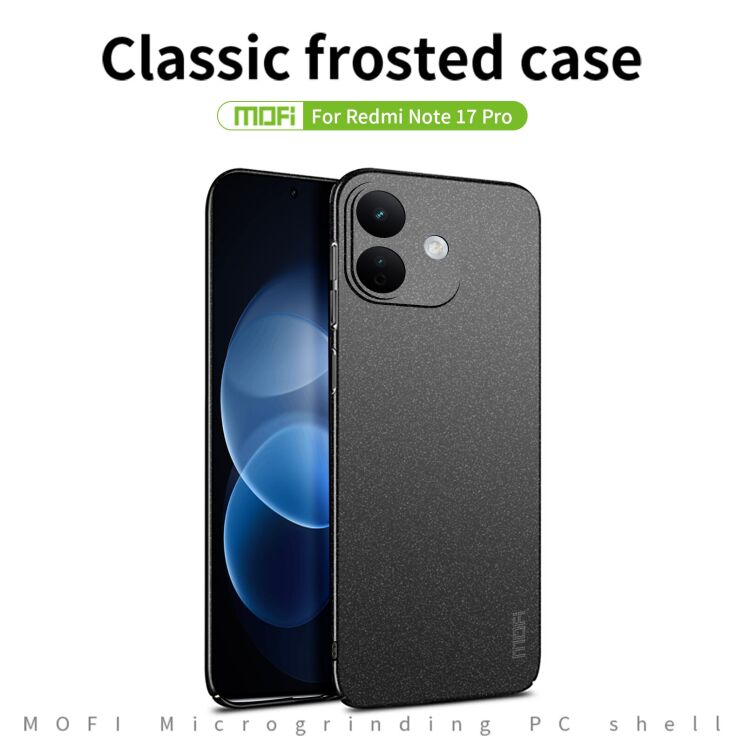 Пластиковый чехол MOFI Matte Series для Xiaomi Redmi Note 17 Pro - Black (429550B) Пластиковый чехол MOFI Matte Series для Xiaomi Redmi Note 17 Pro - Black: фото 2 из 9