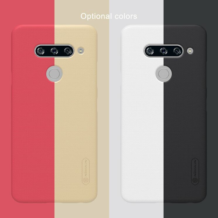 Пластиковый чехол NILLKIN Frosted Shield для LG V40 ThinQ - Black: фото 12 из 12