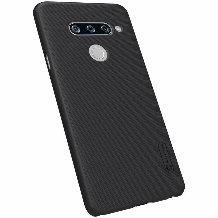 Пластиковый чехол NILLKIN Frosted Shield для LG V40 ThinQ - Black: фото 3 из 12