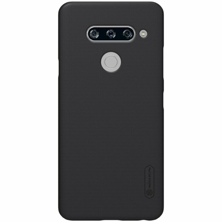 Пластиковый чехол NILLKIN Frosted Shield для LG V40 ThinQ - Black: фото 1 из 12