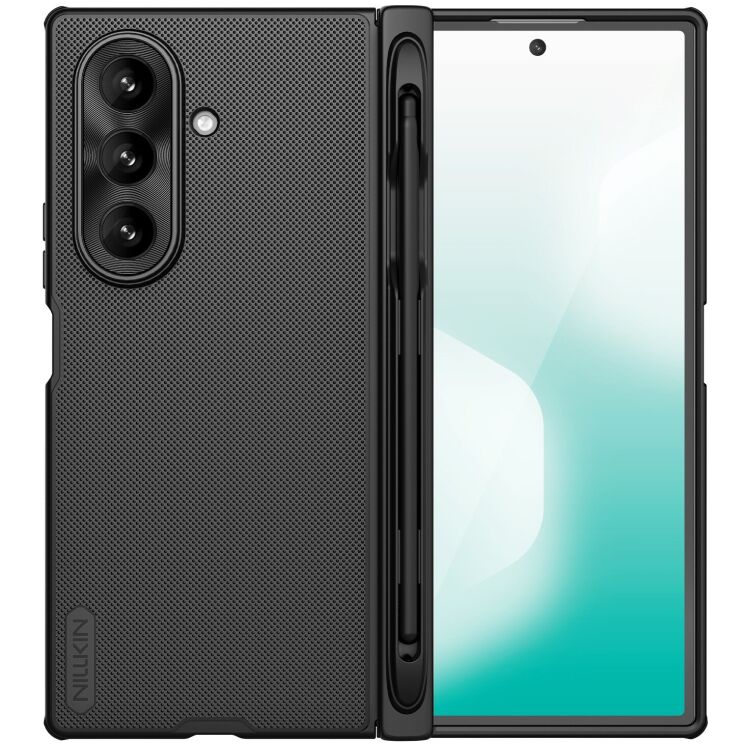 Пластиковий чохол NILLKIN Frosted Shield Magnetic (S Pen) для Samsung Galaxy Fold 7 - Black: фото 1 з 22