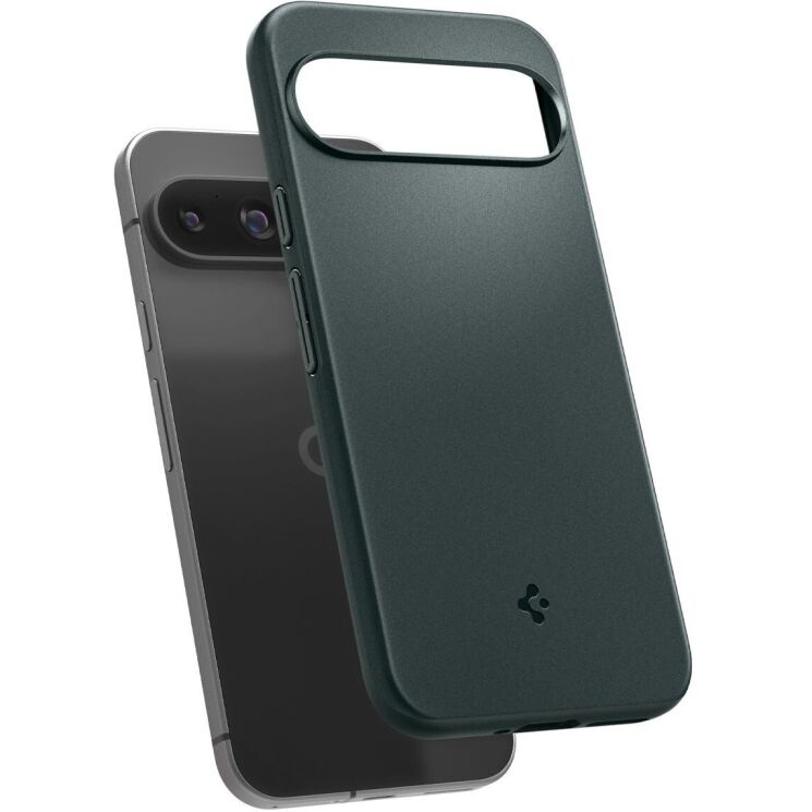 Пластиковый чехол Spigen (SGP) Thin Fit для Google Pixel 9 / 9 Pro - Abyss Green: фото 3 из 16