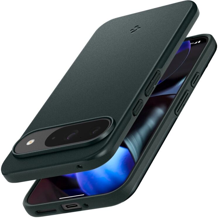 Пластиковый чехол Spigen (SGP) Thin Fit для Google Pixel 9 / 9 Pro - Abyss Green: фото 5 из 16
