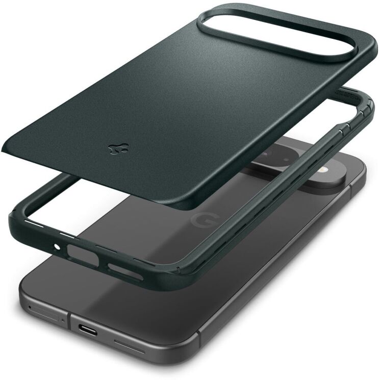 Пластиковый чехол Spigen (SGP) Thin Fit для Google Pixel 9 / 9 Pro - Abyss Green: фото 4 из 16