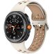 Ремешок Deexe Dual Color для Samsung Galaxy Watch 8 (40/44mm) / 8 Classic - Starlight / Milk Tea (384186WH). Фото 2 из 6