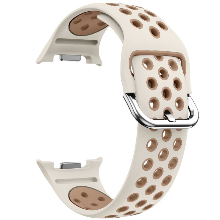 Ремешок Deexe Dual Color для Samsung Galaxy Watch 8 (40/44mm) / 8 Classic - Starlight / Milk Tea (384186WH) Ремешок Deexe Dual Color для Samsung Galaxy Watch 8 (40/44mm) / 8 Classic - Starlight / Milk Tea: фото 3 из 6