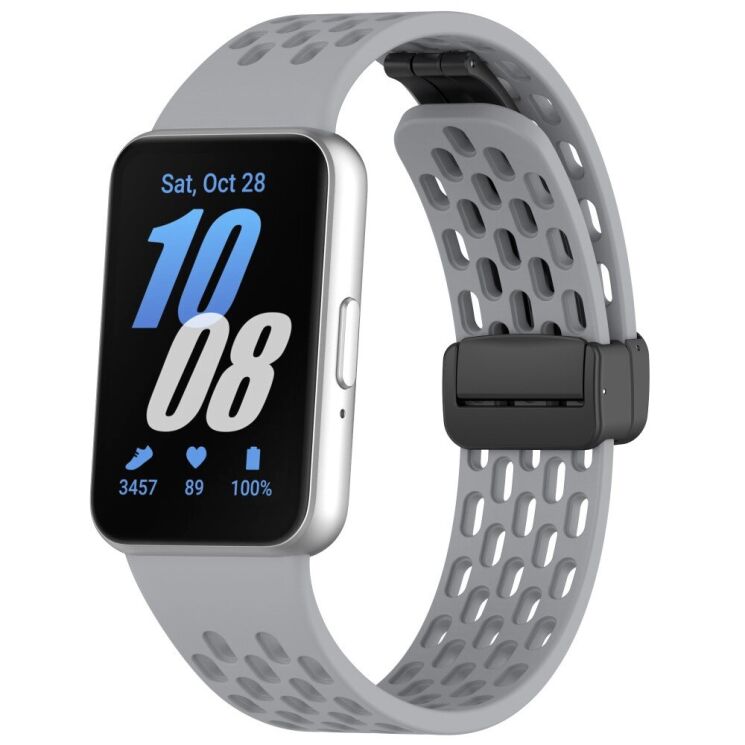 Ремінець Deexe Eclipse для Samsung Galaxy Fit 3 - Grey: фото 1 з 7