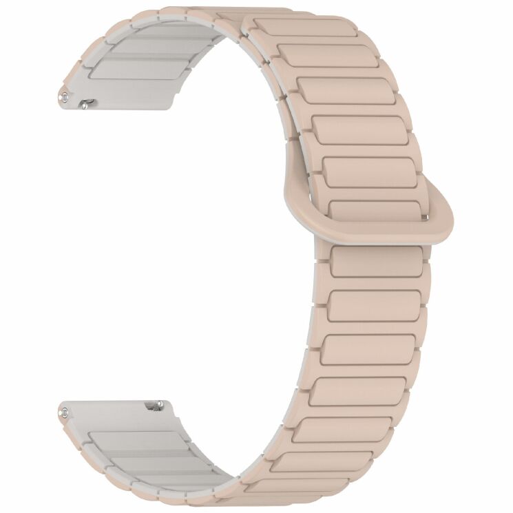 Ремешок Deexe Flexible Fit для часов с шириной крепления 20 мм - Milk Tea / Rock White: фото 3 из 9