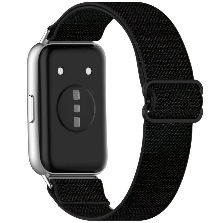 Ремешок Deexe Knitted Strap для Huawei Band 11 Pro / Band 11 - Black (410600B) Ремешок Deexe Knitted Strap для Huawei Band 11 Pro / Band 11 - Black: фото 1 из 5