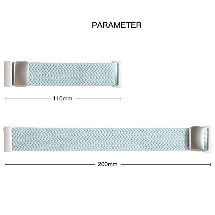 Ремешок Deexe Knitted Strap для Huawei Watch Fit 3 / Fit 4 / Fit 4 Pro - Blue: фото 7 из 7