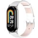 Ремешок Deexe Leather Strip для Xiaomi Mi Smart Band 8 / 9 - White (326039W). Фото 2 из 6