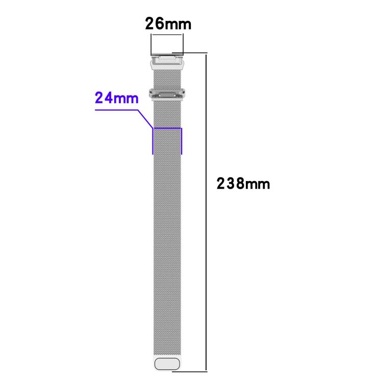 Ремешок Deexe Milanese Stainless Steel для часов Garmin с креплением Quick Fit 26mm - Black: фото 11 из 11