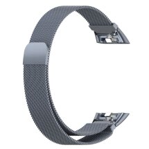 Ремінець Deexe Milanese Stainless Steel для Huawei Band 6 / Honor Band 6 - Grey: фото 1 з 12