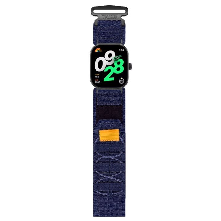 Ремінець Deexe Military для Xiaomi Redmi Watch 4 / 5 / Mi Smart Band 8 Pro / Band 9 Pro - Midnight Blue: фото 4 з 8