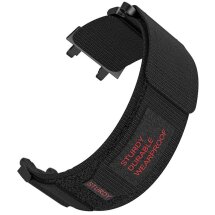 Ремінець Deexe Nylon Magic Tape для Xiaomi Amazfit T-ReX 3 - Black: фото 1 з 4