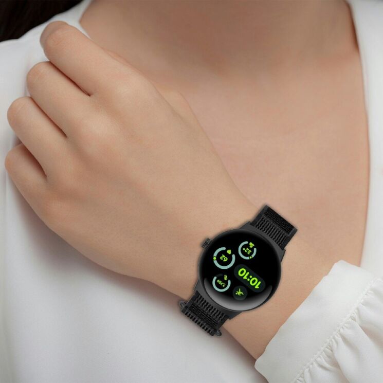 Ремешок Deexe Nylon Strap для Google Pixel Watch 3 (45mm) - Orange: фото 4 из 6