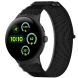Ремешок Deexe Nylon Strap для Google Pixel Watch 3 (45mm) - Black / Grey (380702BH). Фото 2 из 6